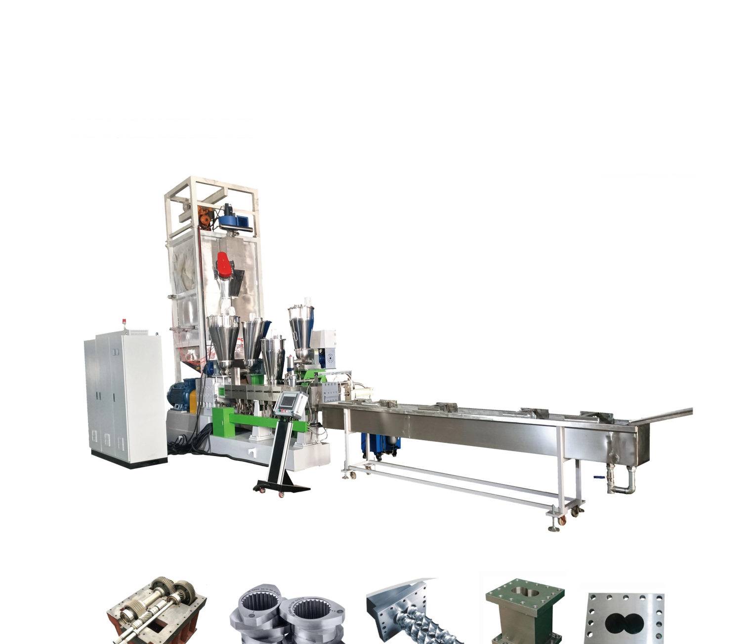 Co-rotating Twin Screw Extrusion Machine (PP/PE + Glass Fiber)